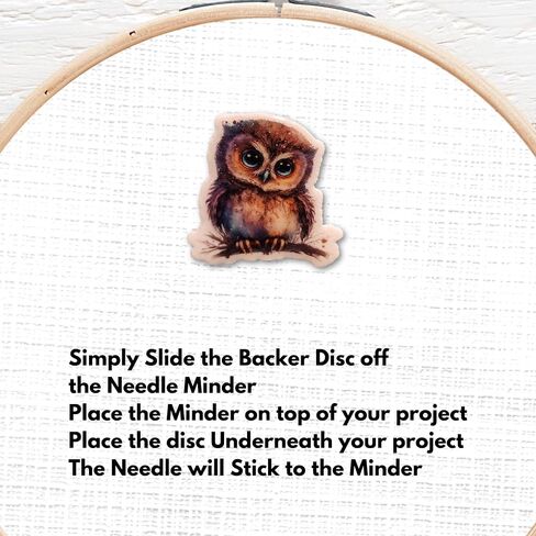 Cute Owl Magnetic Needle Minder – Owl Needle Holder for Cross Stitch, Embroidery, Quilting & Sewing Projects in Saudi Arabia
