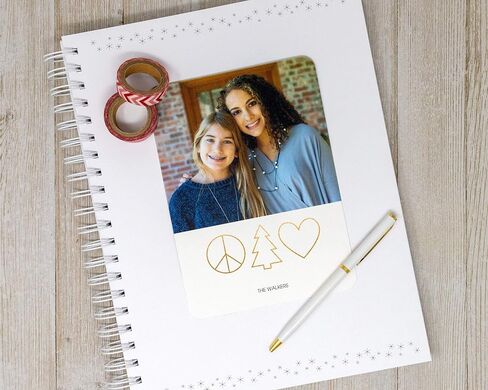 Christmas Album & Memory Book - Hard Cover Personalized Card Photo Book & Journal - Photos with Santa Book (Christmas Plaid) in Saudi Arabia