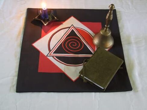 Altar Cloth or Tarot Mat - Triple Goddess Symbol in Saudi Arabia