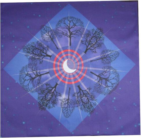Altar Cloth or Tarot Mat - Ring of Winter Trees - Pagan or Wiccan Altar or Tarot Cloth for Rituals, Tarot Readings & Fortune-telling in Saudi Arabia