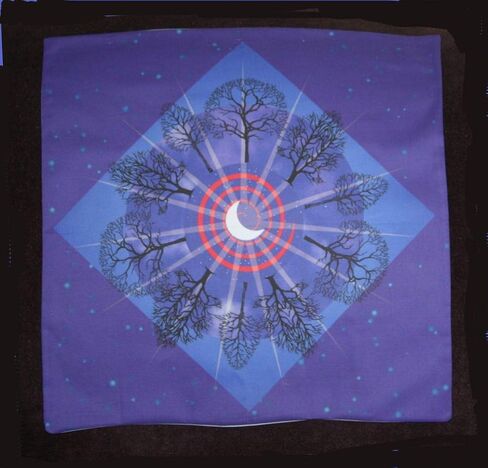 Altar Cloth or Tarot Mat - Ring of Winter Trees - Pagan or Wiccan Altar or Tarot Cloth for Rituals, Tarot Readings & Fortune-telling in Saudi Arabia