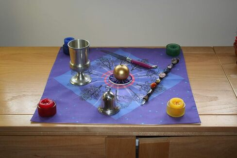Altar Cloth or Tarot Mat - Ring of Winter Trees - Pagan or Wiccan Altar or Tarot Cloth for Rituals, Tarot Readings & Fortune-telling in Saudi Arabia
