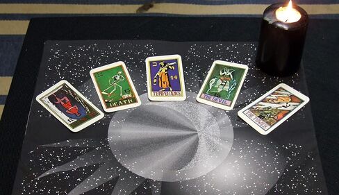 Altar Cloth or Tarot Mat - Four Quarters of the Moon - Pagan or Wiccan Altar or Tarot Cloth for Rituals, Tarot Readings & Fortune-telling in Saudi Arabia