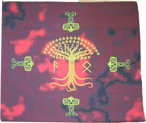 Altar Cloth or Tarot Mat - Norse Traditions - Pagan or Wiccan Altar or Tarot Cloth for Rituals, Tarot Readings & Fortune-telling in Saudi Arabia