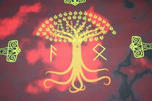 Altar Cloth or Tarot Mat - Norse Traditions - Pagan or Wiccan Altar or Tarot Cloth for Rituals, Tarot Readings & Fortune-telling in Saudi Arabia