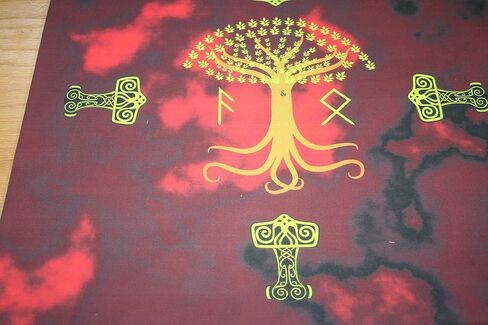 Altar Cloth or Tarot Mat - Norse Traditions - Pagan or Wiccan Altar or Tarot Cloth for Rituals, Tarot Readings & Fortune-telling in Saudi Arabia