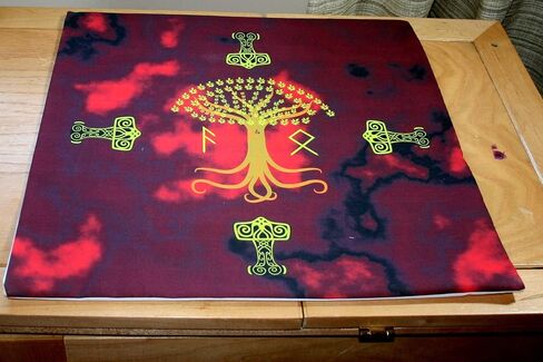Altar Cloth or Tarot Mat - Norse Traditions - Pagan or Wiccan Altar or Tarot Cloth for Rituals, Tarot Readings & Fortune-telling in Saudi Arabia