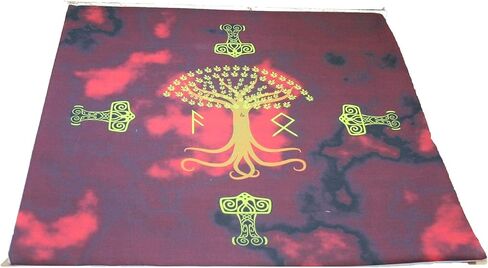 Altar Cloth or Tarot Mat - Norse Traditions - Pagan or Wiccan Altar or Tarot Cloth for Rituals, Tarot Readings & Fortune-telling in Saudi Arabia
