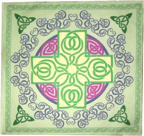Altar Cloth or Tarot Mat - Celtic Cross, Re-imaged in Saudi Arabia