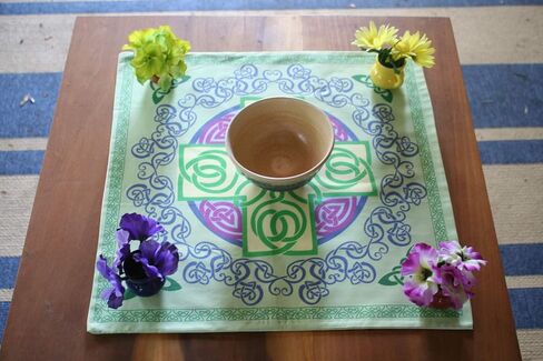 Altar Cloth or Tarot Mat - Celtic Cross, Re-imaged in Saudi Arabia