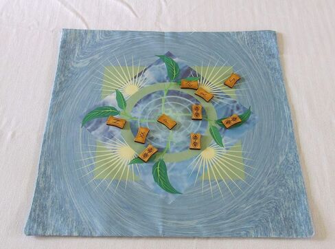 Altar Cloth or Tarot Mat - Emergence, Water Background - Pagan or Wiccan Altar or Tarot Cloth for Rituals, Tarot Readings & Fortune-telling in Saudi Arabia