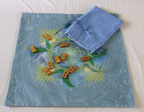 Altar Cloth or Tarot Mat - Emergence, Water Background - Pagan or Wiccan Altar or Tarot Cloth for Rituals, Tarot Readings & Fortune-telling in Saudi Arabia
