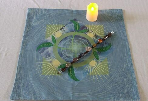 Altar Cloth or Tarot Mat - Emergence, Water Background - Pagan or Wiccan Altar or Tarot Cloth for Rituals, Tarot Readings & Fortune-telling in Saudi Arabia