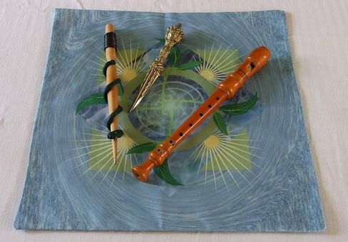Altar Cloth or Tarot Mat - Emergence, Water Background - Pagan or Wiccan Altar or Tarot Cloth for Rituals, Tarot Readings & Fortune-telling in Saudi Arabia