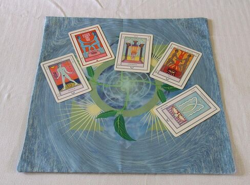 Altar Cloth or Tarot Mat - Emergence, Water Background - Pagan or Wiccan Altar or Tarot Cloth for Rituals, Tarot Readings & Fortune-telling in Saudi Arabia