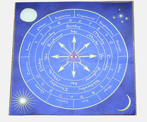 حصيرة البندول للعرافة - قماش الإجابة - قماش المذبح، حصيرة البندول، حصيرة التارو أو حصيرة صب الكريستال in Kuwait