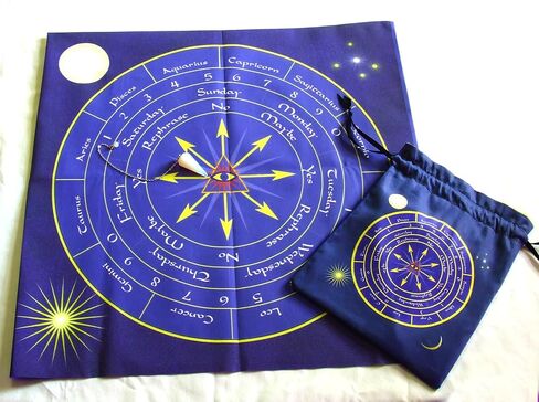 حصيرة البندول للعرافة - قماش الإجابة - قماش المذبح، حصيرة البندول، حصيرة التارو أو حصيرة صب الكريستال in Kuwait