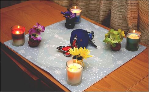 Altar Cloth or Tarot Mat - Snowmelt - Pagan or Wiccan Altar or Tarot Cloth for Rituals, Tarot Readings & Fortune-telling in Saudi Arabia