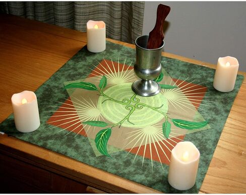 Altar Cloth or Tarot Mat - Emergence, Earth Background in Saudi Arabia