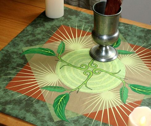 Altar Cloth or Tarot Mat - Emergence, Earth Background in Saudi Arabia