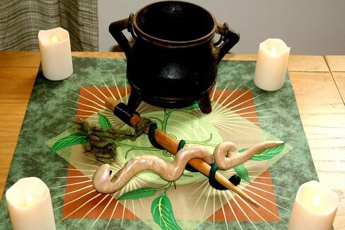 Altar Cloth or Tarot Mat - Emergence, Earth Background in Saudi Arabia