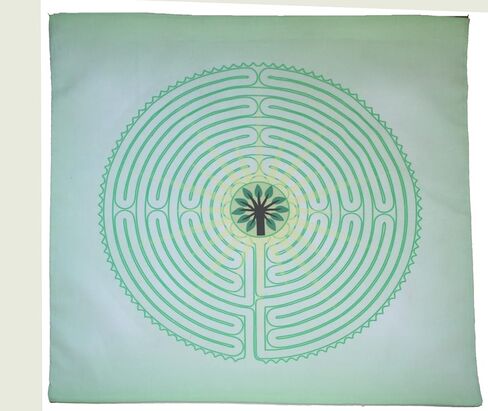 Altar Cloth or Tarot Mat - Arboreal Labyrinth - Pagan or Wiccan Altar Cloth in Saudi Arabia