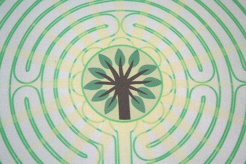 Altar Cloth or Tarot Mat - Arboreal Labyrinth - Pagan or Wiccan Altar Cloth in Saudi Arabia
