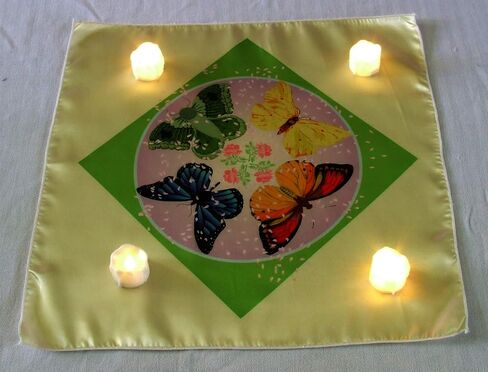 Altar Cloth or Tarot Mat - Four Element Butterflies - Pagan or Wicca Altar Cloth or Tarot Cloth in Saudi Arabia