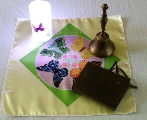 Altar Cloth or Tarot Mat - Four Element Butterflies - Pagan or Wicca Altar Cloth or Tarot Cloth in Saudi Arabia
