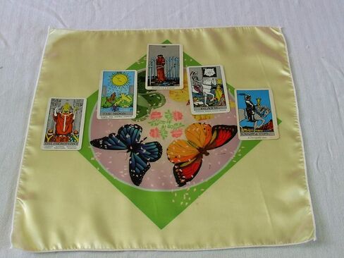 Altar Cloth or Tarot Mat - Four Element Butterflies - Pagan or Wicca Altar Cloth or Tarot Cloth in Saudi Arabia