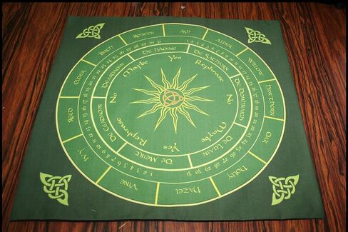 Tarot Accessory Set - Celtic Pentacle - Altar or Tarot Cloth with Matching Drawstring Bag - Divination Cloth or Casting Mat with Pouch in Saudi Arabia