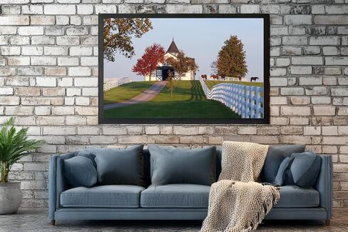 Morning Light at Dixiana Domino Farm – Lexington Horse Country Fine Art Print in Saudi Arabia