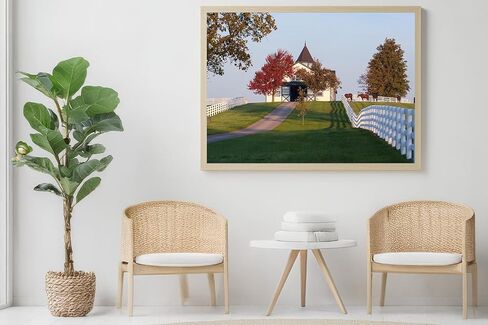 Morning Light at Dixiana Domino Farm – Lexington Horse Country Fine Art Print in Saudi Arabia