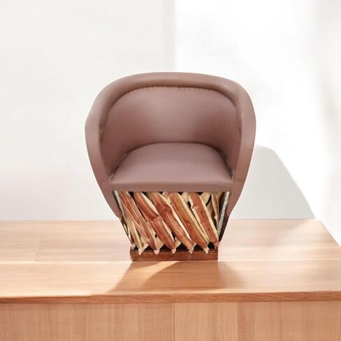 Chair Furniture Equipal Handmade By Equipales San Jose Cappuccino Color Mexican Traditional Style Ideal for your home, house, garden, office, restaurant, hotel in Saudi Arabia