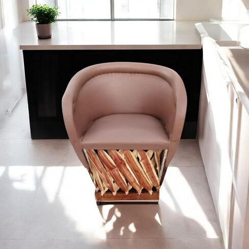 Chair Furniture Equipal Handmade By Equipales San Jose Cappuccino Color Mexican Traditional Style Ideal for your home, house, garden, office, restaurant, hotel in Saudi Arabia