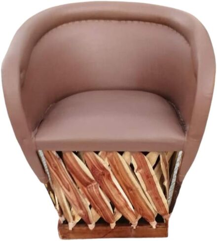 Chair Furniture Equipal Handmade By Equipales San Jose Cappuccino Color Mexican Traditional Style Ideal for your home, house, garden, office, restaurant, hotel in Saudi Arabia
