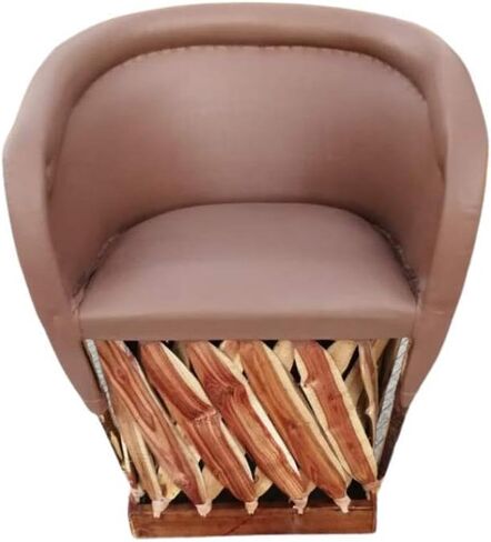 Chair Furniture Equipal Handmade By Equipales San Jose Cappuccino Color Mexican Traditional Style Ideal for your home, house, garden, office, restaurant, hotel in Saudi Arabia