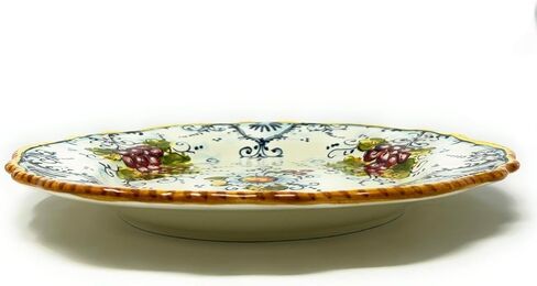 CERAMICHE D'ARTE PARRINI - مجموعة أواني طعام فخارية من السيراميك الإيطالي، أطباق تقديم وأطباق المطبخ، نمط العنب، مرسومة يدويًا، صنع في إيطاليا توسكان in Saudi Arabia