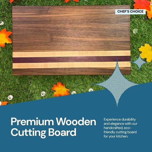 Premium edge-grain cutting board (Dark) in Saudi Arabia