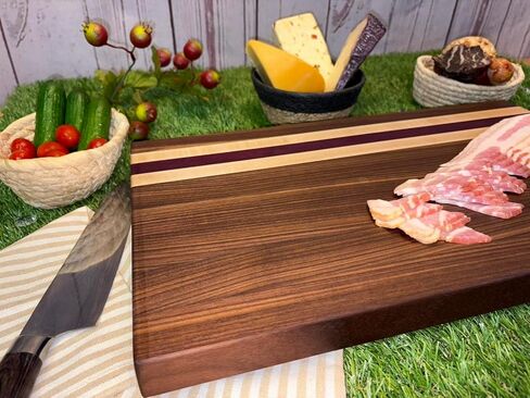 Premium edge-grain cutting board (Dark) in Saudi Arabia