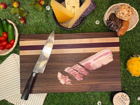 Premium edge-grain cutting board (Dark) in Saudi Arabia