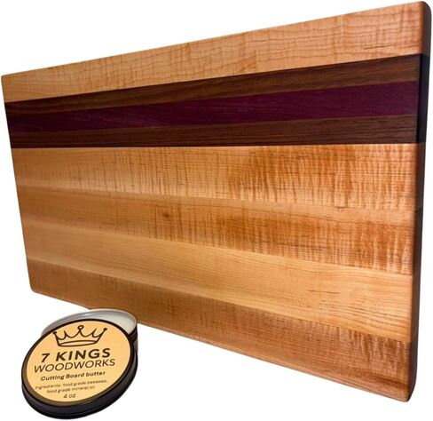 Premium edge-grain cutting board (Dark) in Saudi Arabia