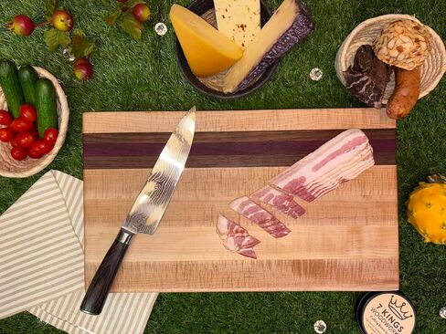 Premium edge-grain cutting board (Dark) in Saudi Arabia
