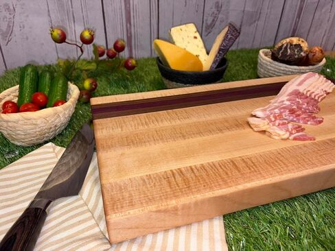 Premium edge-grain cutting board (Dark) in Saudi Arabia