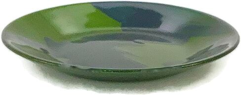Sparkly Green and Navy Blue Art Glass Bowl in Saudi Arabia