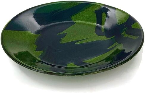 Sparkly Green and Navy Blue Art Glass Bowl in Saudi Arabia