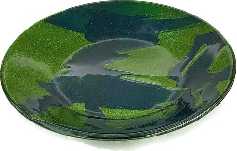 Sparkly Green and Navy Blue Art Glass Bowl in Saudi Arabia