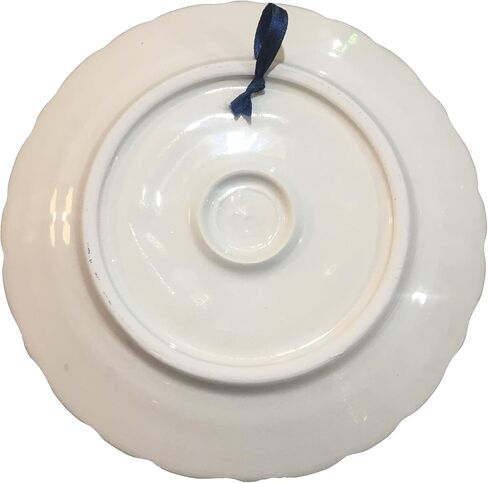 Anka Handcrafts - Christmas Home Decors - Santa's Dwarves - Handmade & Handpainted Ceramic Plates with Unique Embossed Surface – w Navy Int. Velvet Case – Christmas for Homes 760 in Saudi Arabia