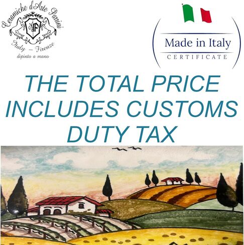 CERAMICHE D'ARTE PARRINI - Italian Ceramic Pottery Set Salt and Pepper Shakers Pots Art Pottery Hand Painted Pattern Fruits Made in ITALY Tuscan Florence in Saudi Arabia