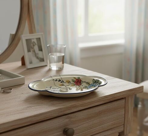 CERAMICHE PARRINI - حجرة قفازات تخزين فنية من السيراميك الإيطالي، صندوق قفازات فخار مزين بأحبك يا أم (ماما) فخار توسكان مطلي يدويًا صنع في إيطاليا in Kuwait
